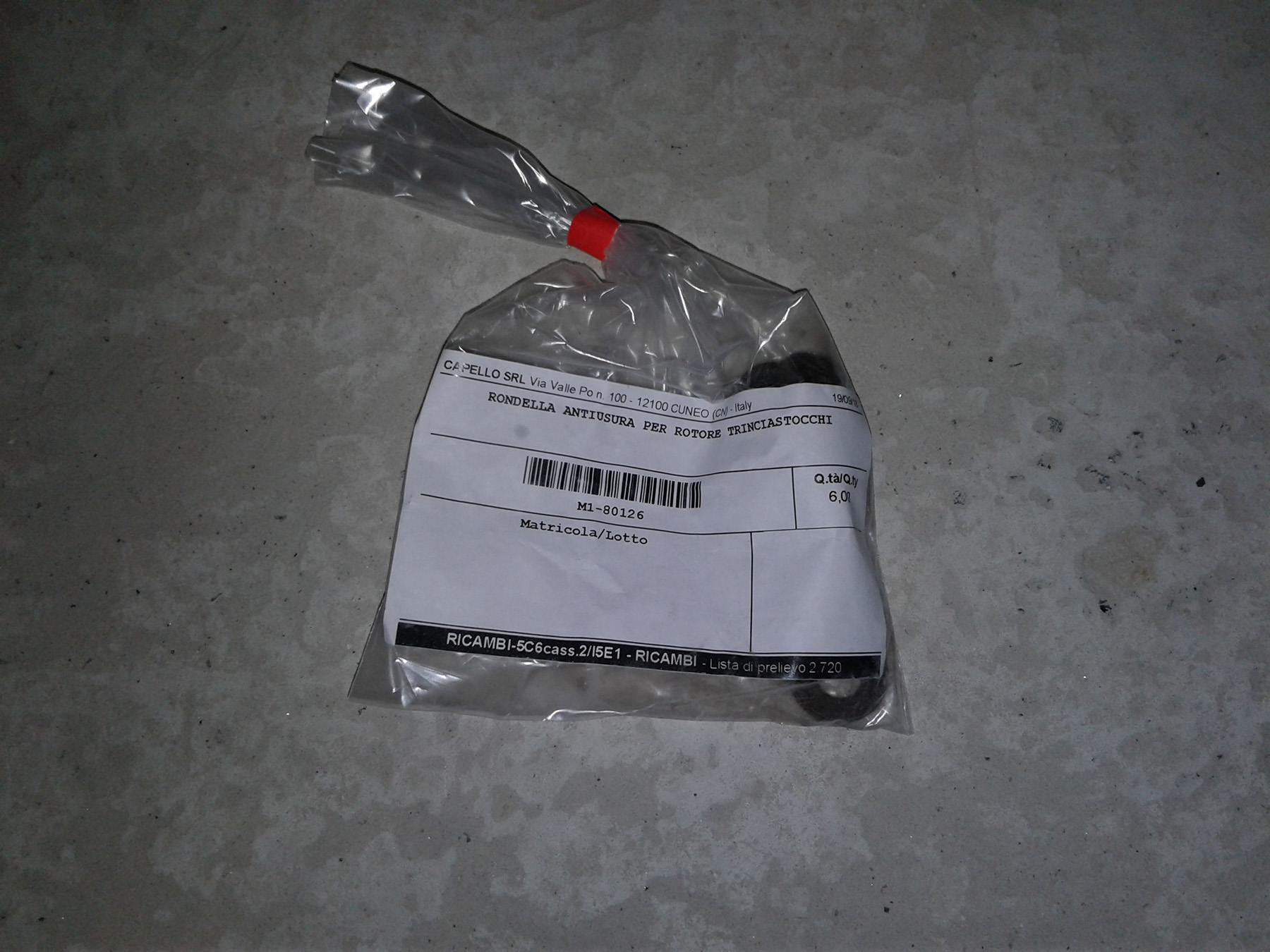 01021200 / М1-80126 Шайба кукурудзяної жатки Capello 01.0212.00